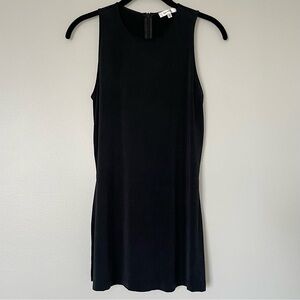 Aritzia Babaton Long Black Silky Vander Sleeveless Top